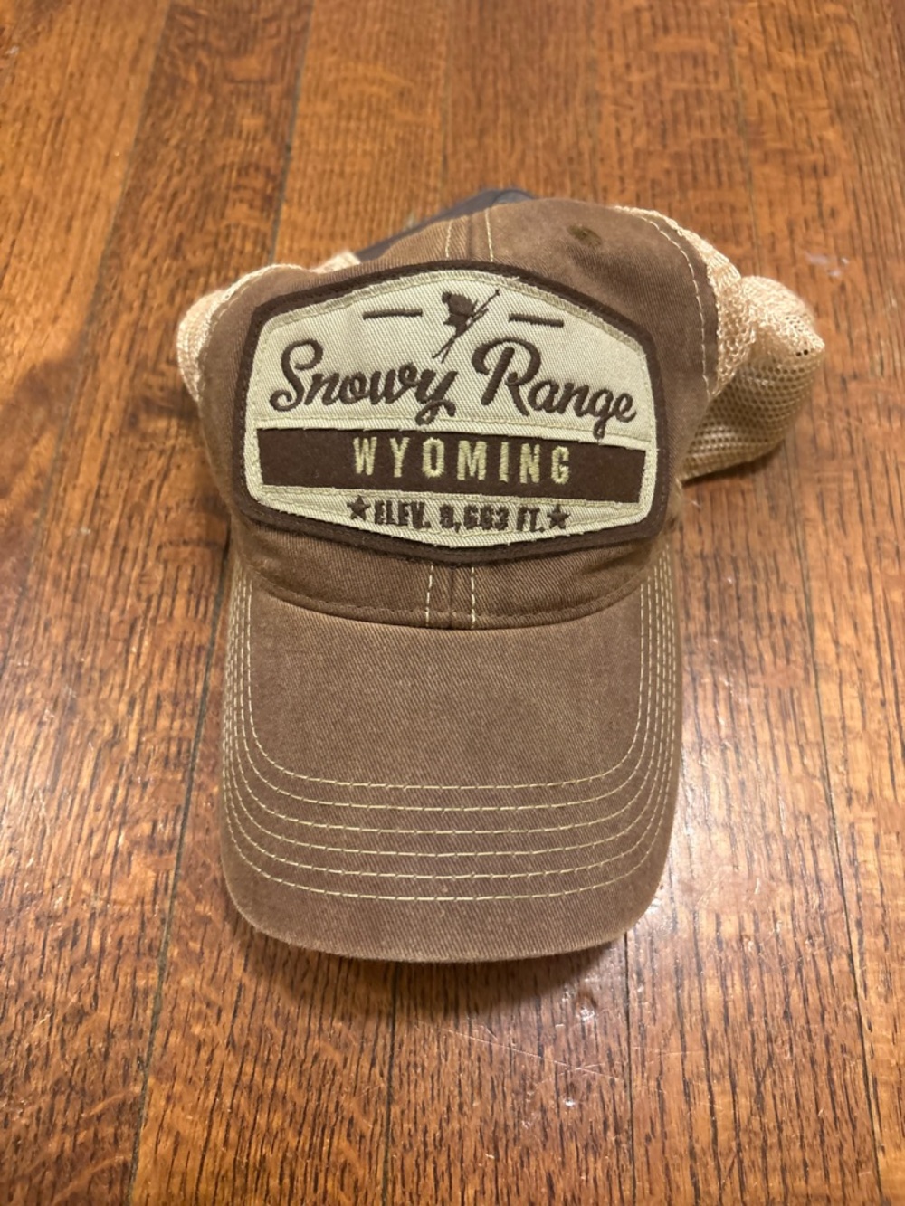 Wyoming Brown Trucker Hat